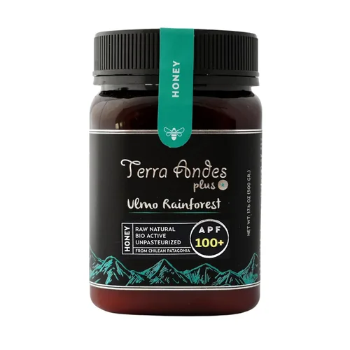Vista 9 de Miel cruda Ulmo Rainforest de TERRA ANDES PLUS APF 150+ Pure Honey, 8.8 onzas