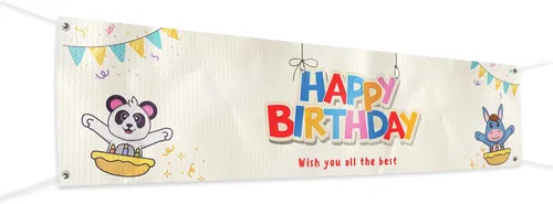 Vista 84 de Cartel de baby shower para uso en interiores y exteriores de 4 x 1 pies, pancarta grande personalizada y letreros con cuerda para colgar, telón