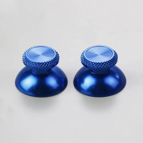 Vista 2 de 2pcs Metal Analog Grips Stick Thumbsticks para PS5 Controlador Aleación de aluminio Metal Joysticks (azul)