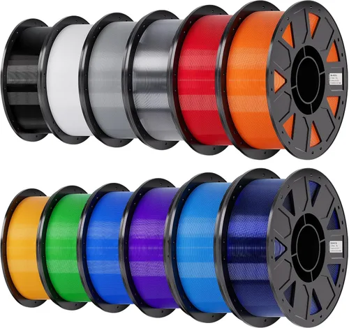 Vista 9 de Creality Ender - Filamento PETG para impresora 3D de 1.75mm 1KG (2.2 libras), alta precisión, alta resistencia, inodoro, mejor flujo, resistente a