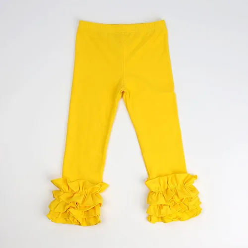 Vista 60 de HOOLCHEAN Leggings de algodón con volantes para bebés y niñas pequeñas