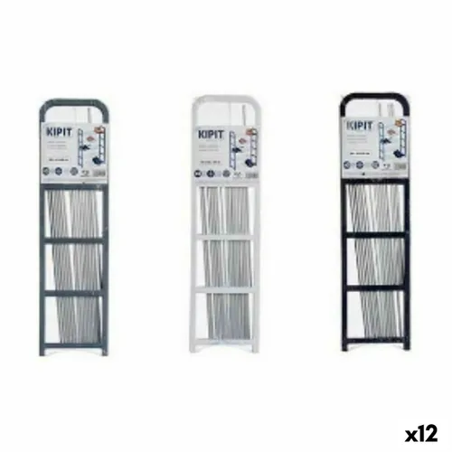 Vista 2 de Zapatero Kipit Blanco Negro Gris 68 x 3,5 x 18,5 cm 68 x 3 x 18,5 cm (12 Unidades)
