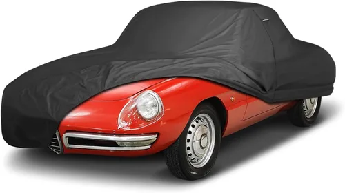 Vista 55 de iCarCover Funda de automóvil personalizada de alta calidad para Alfa Romeo 147 2002-2007, resistente, impermeable, para todo tipo de clima, lluvia