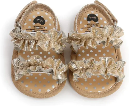 Vista 16 de Sandalias de verano para bebés, niñas y niños, unisex, antideslizantes, suela suave, transpirable, para primeros pasos, zapatos de playa al aire