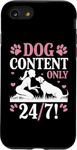 Vista 18 de Dog Content Only 24 7 Dog Mom Puppy Lover Hearts Case for iPhone 17