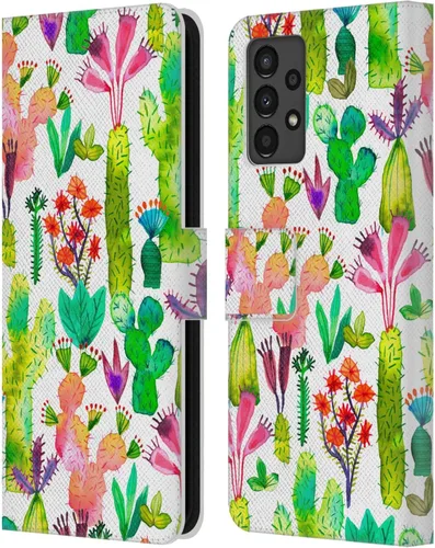 Vista 76 de Head Case Designs Officially Licensed Ninola Brushstrokes Black Summer Patterns Leather Wallet Case Compatible with Samsung Galaxy A07 4G