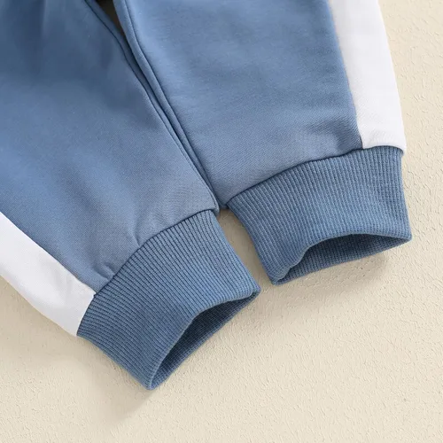 Vista 31 de Conjunto de sudadera de manga larga con cuello redondo y pantalones deportivos para bebés, ropa de invierno para bebé
