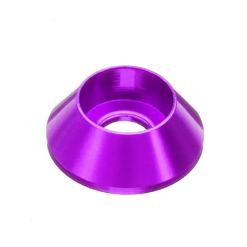Vista 9 de 20pcs M6 Cono Arandelas de Copa Anodizado Aleación de Aluminio Junta de Tornillo Arandelas avellanadas (negro)