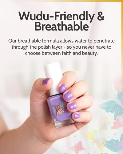Vista 4 de karma organic Juego de esmaltes de uñas no tóxicos para niños, esmalte de uñas certificado para niñas, vegano y seguro para niños, juego de regalo