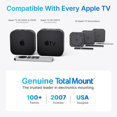 Vista 7 de Totalmount – Soporte para Apple TV compatible con el Apple TV 4