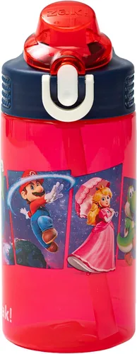 Vista 38 de Zak Designs Barbie Sage - Botella de agua para niños con popote a prueba