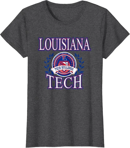 Vista 13 de Louisiana Tech Bulldogs Laurels Logo Officially Licensed T-Shirt