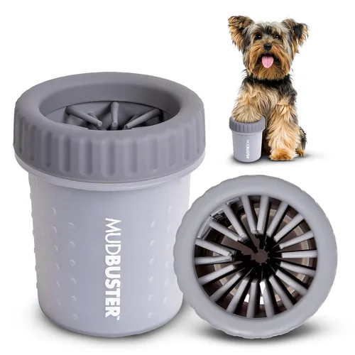 Vista 19 de Dexas MudBuster Limpiador portátil de patas para perros, grande, color blanco brillante, edición especial, suministros y accesorios de primera