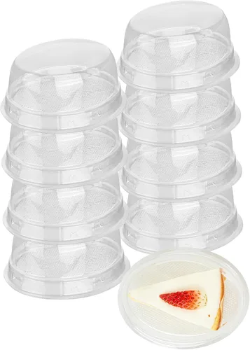 Vista 20 de Restaurantware Thermo Tek - Contenedores de postre de 5.3 x 2.6 x 1.8 pulgadas, 100 compartimentos duales transparentes para llevar, con tapa