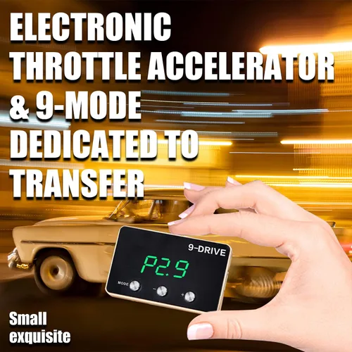 Vista 2 de Controlador de Respuesta del Acelerador, Controlador de Acelerador de 9 Unidades, Acelerador de Pedal Inteligente Electrónico para Carreras