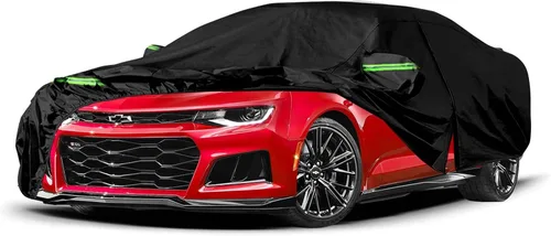 Vista 14 de Funda impermeable para coche Replace para Ford Mustang 1964-1978, 6 capas para todo tipo de clima, funda personalizada Mustang para todo el coche