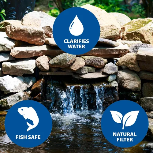 Vista 3 de The Pond Guy Paca de cebada de paja para jardines acuáticos, fuentes y estanques pequeños de koi, clarificador natural, mantenimiento de estanques