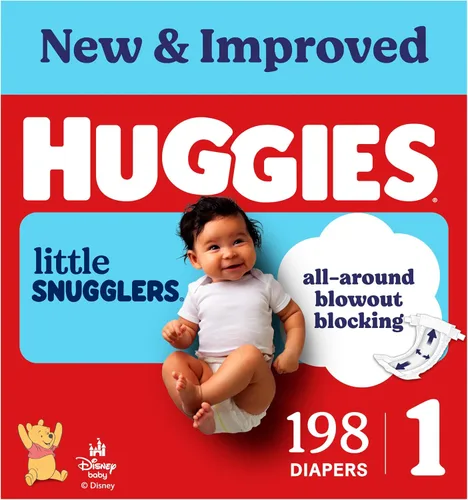 Vista 31 de Huggies Little Snugglers - Pañal para bebé, talla 1, 8 a 14 libras, 34717, 20