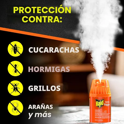 Vista 4 de Raid Deep Reach Fogger 4.5 onzas (paquete de 3)