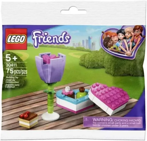 Vista 2 de LEGO Friends Flower and Chocolate Box Build 30411 (75 piezas)