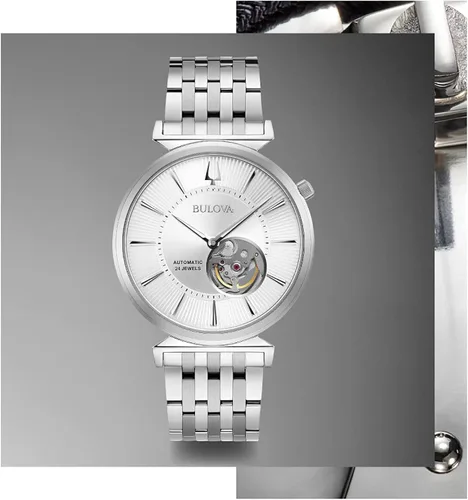 Vista 6 de Bulova Regatta Classic 96A234 - Correa automática delgada para hombre