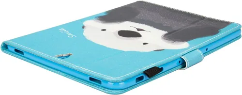 Vista 4 de Dteck - Funda protectora de piel sintética para Galaxy Tab S3 9.7 con función de encendido y apagado automático, funda inteligente para Galaxy Tab