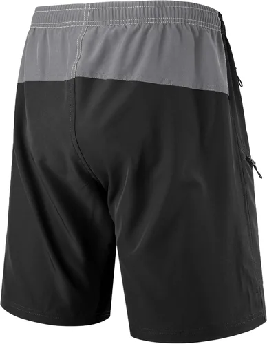Vista 2 de Pantalones cortos de ciclismo de montaña para hombre, acolchados 3D, holgados, de secado rápido, ligeros, para ciclismo