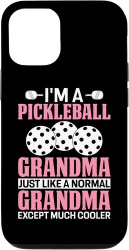 Vista 4 de Funda para iPhone 12 mini Pickleball Grandma Much Cooler Pickle Ball Player Case