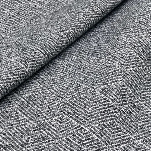 Vista 5 de always4u Cortinas geométricas de rombos suaves con aspecto de lana, 2 paneles, cortinas de lujo para tratamiento de ventanas de invierno, para sala