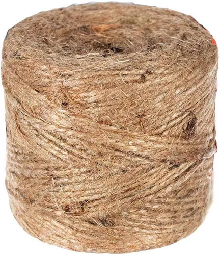 Vista 2 de GOLBERG G Cordel de yute natural, 2 capas x 0.059 in x 450 pies, cuerda de jardinería, cuerda de embalaje duradera