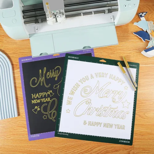 Vista 4 de DOOHALO Bolígrafos metálicos dorados con purpurina de gel compatibles con Cricut Maker 3/Maker/Explore 3/Air 2/Air 1.0/0.8/2.0/2.5 marcadores