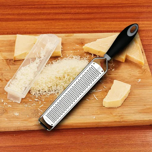 Vista 9 de ALLTOP Zester de limón, rallador de alimentos de acero inoxidable de mano, herramienta de cocina profesional para queso, parmesano, verduras