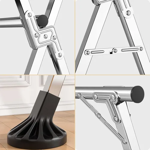Vista 3 de Heavy Duty Stainless Steel Clothes Drying Rack - Foldable Portable Laundry Drying Rack for Indoor Outdoor Use - Foldable Clothing Rack