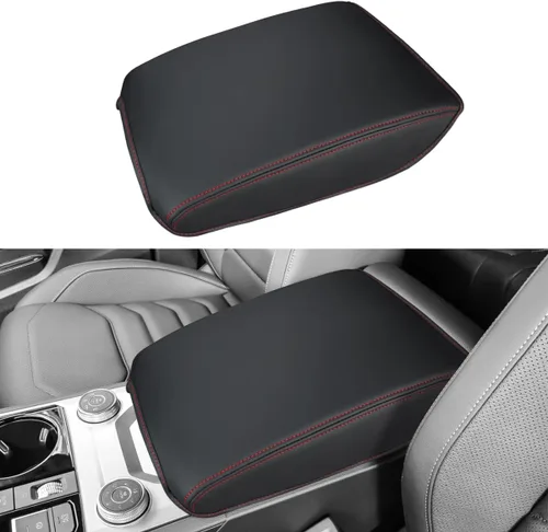 Vista 15 de INTGET Funda para consola central Volkswagen/VW Atlas 2025 2024, funda de cojín para reposabrazos, cubierta de consola central, protector de tapa