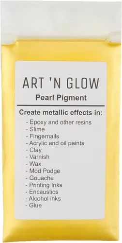 Vista 7 de Art 'N Glow Pigmento en polvo de perla de mica, 0.88 onzas, pigmento de perla fina para resina epoxi, gran opción para creativos, pinturas