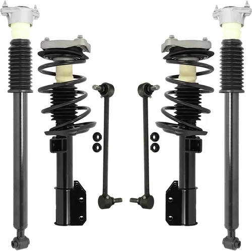 Vista 13 de Detroit Axle - Kit de puntales delanteros de 6 piezas para Ford Escape 2014-2019, 2 puntales y muelles helicoidales, 2 enlaces de barra