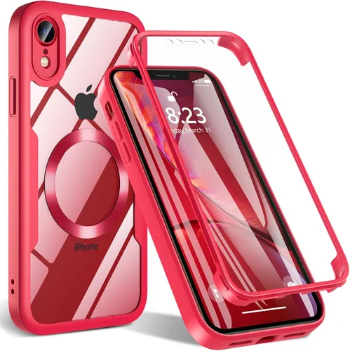 Vista 12 de BESINPO Funda magnética a prueba de golpes con protector de pantalla integrado, protección de cuerpo completo de grado militar, compatible