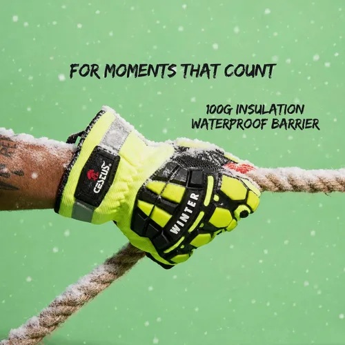 Vista 2 de Cestus 5207, Winter Impact Work Gloves, Insulated, Waterproof, ANSI Cut A9