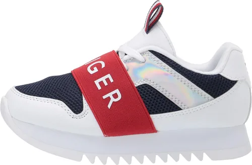 Vista 8 de Tommy Hilfiger Plataforma deportiva unisex para niños Th Leslee