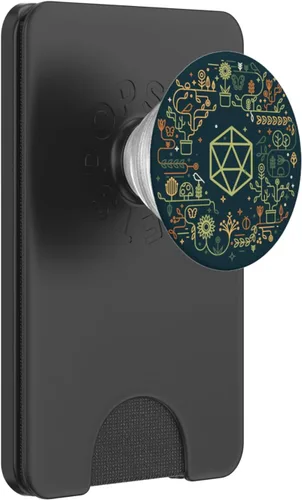 Vista 7 de Geeky D20 Dice Set Plantas y Succulents Nerdy - PopSockets Grip y Stand para Teléfonos y Tabletas