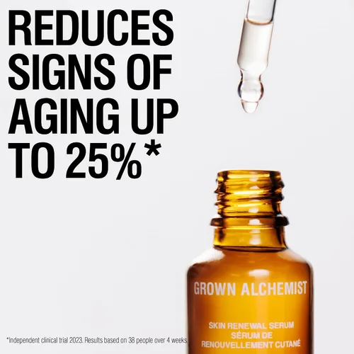 Vista 4 de Grown Alchemist Suero antienvejecimiento renovador de la piel. Con Ashwagandha, niacinamida y ácido hialurónico. Hidratante, reafirmante