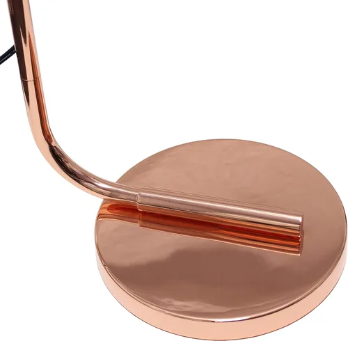 Vista 9 de Simple Designs LF1036-RGD Lámpara de pie de linterna de hierro industrial de estilo antiguo con pantalla de vidrio, oro rosa