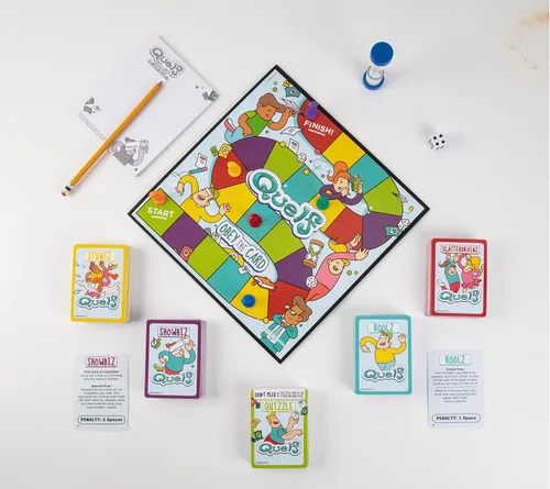 Vista 2 de Spin Master Quelf Juego de Mesa: juego de fiesta para adolescentes y adultos - Obedece las cartas para ganar una noche de juego familiar - 300