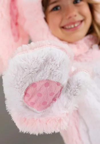 Vista 9 de Toddler Fluffy Pink Bunny Costume