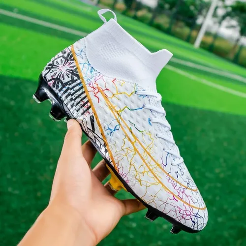Vista 5 de Zapatos de fútbol para hombre y mujer, zapatos de fútbol para interiores, zapatos de fútbol para exteriores, zapatos de fútbol para niños, tacos