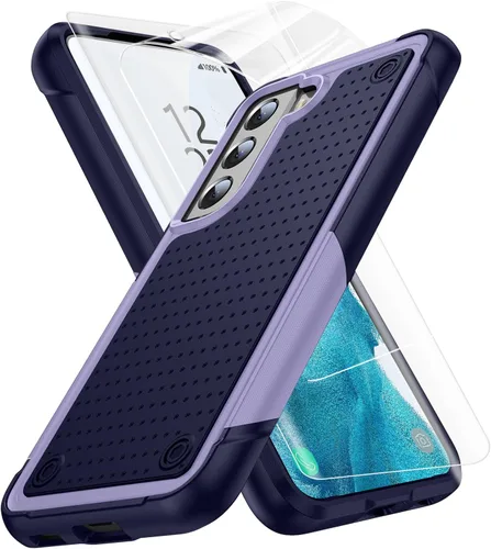 Vista 35 de Jeylly Funda para Samsung Galaxy S10 Plus S10+, ajuste delgado, doble capa, resistente, absorción de golpes, TPU con carcasa trasera de Negro