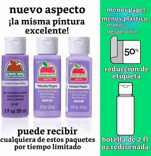 Vista 2 de Apple Barrel 21377 Pintura acrílica, 2 onzas, copo de nieve