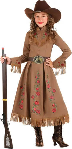 Vista 2 de Disfraz de vaquera Annie Oakley para niñas
