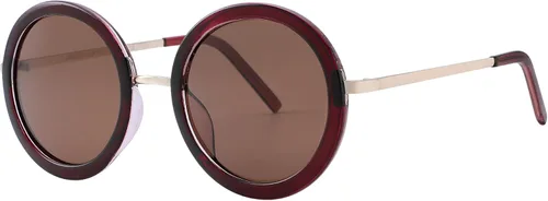 Vista 25 de JOOX Gafas de sol redondas polarizadas retro para mujer, gafas de sol vintage de gran tamaño con lente de protección UV 100%