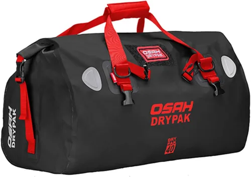 Vista 21 de Bolsa de lona impermeable y maleta - Bolsa seca para motocicleta, bolsas de sillín con cierre enrollable, gran espacio de almacenamiento, para Negro